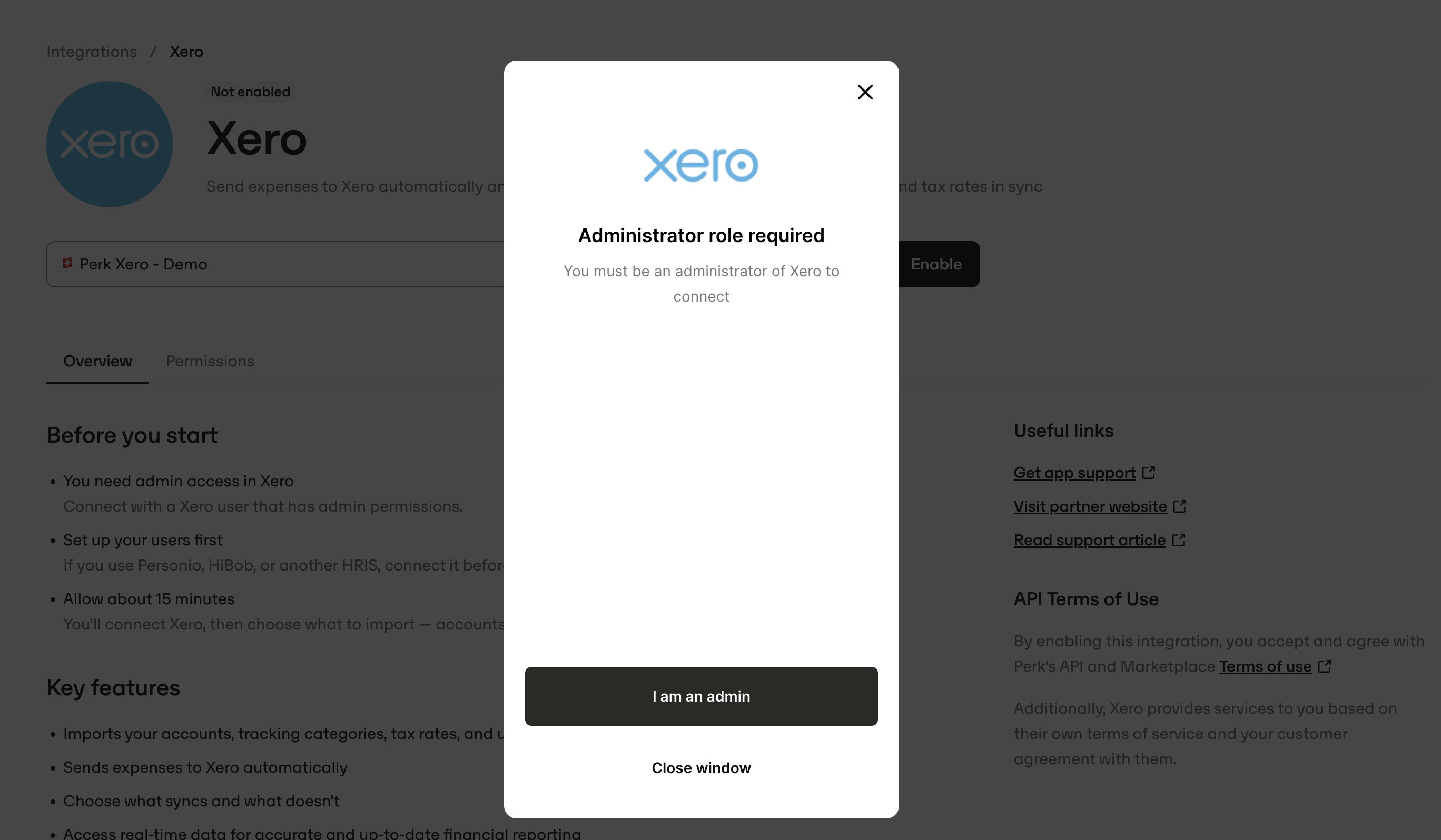 Enable button